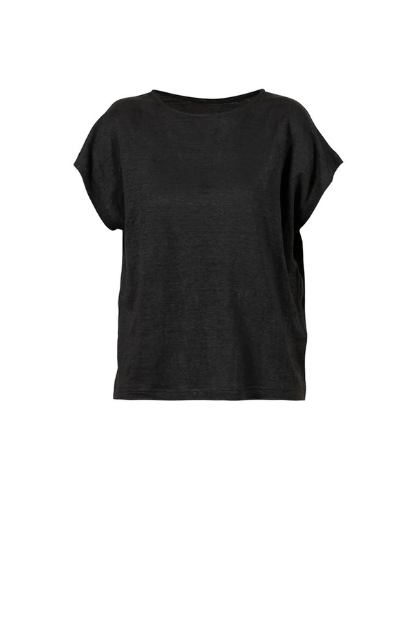 Blue AneBell Linen Blouse Black - Blue Sportswear